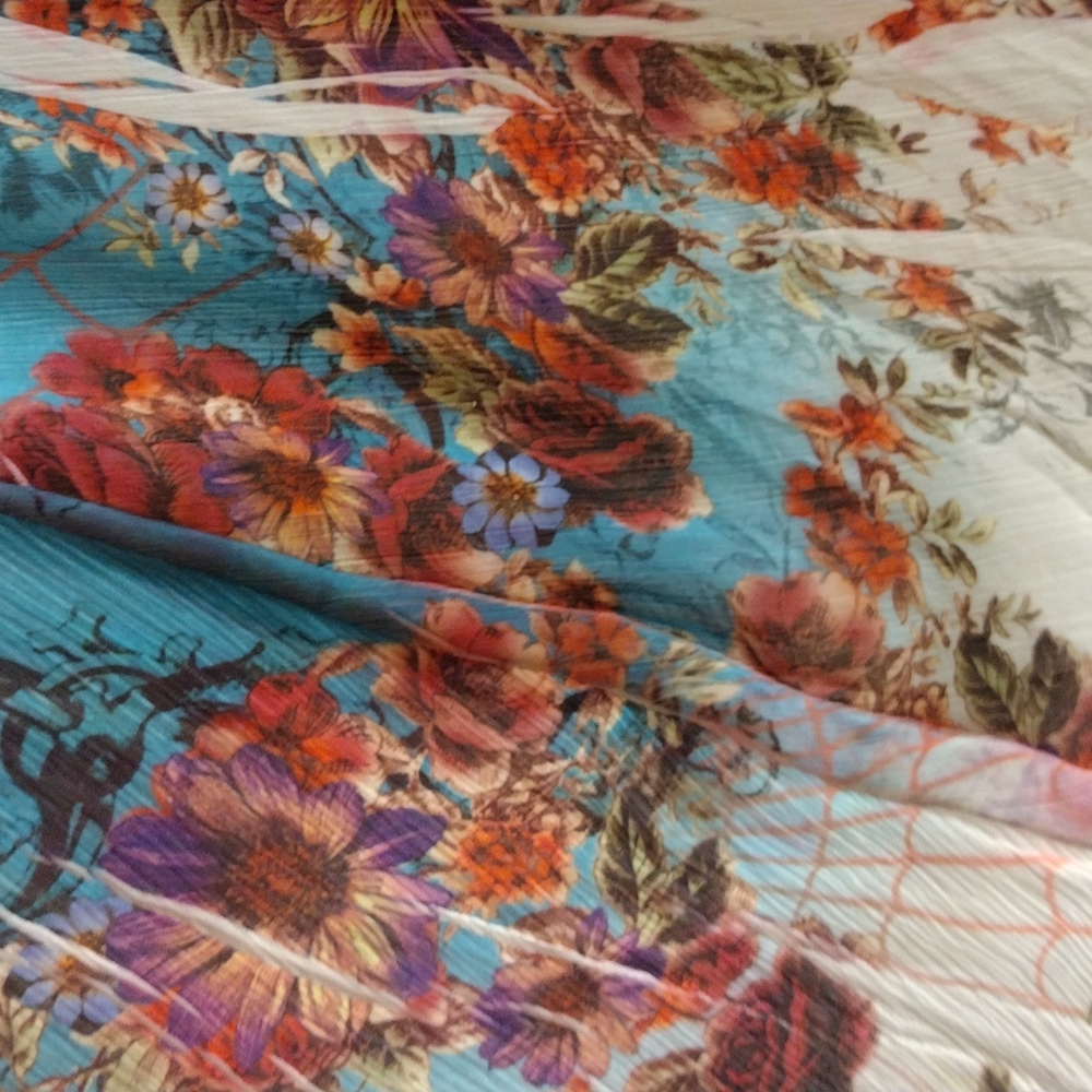 AMAZING ARTSY DRESS! ❤️ S Twelve, would say sz 5...Floral and Rhinestones - Picture 13 of 14